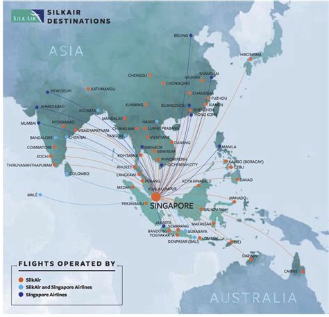 Singapore Airlines Flight Route Map