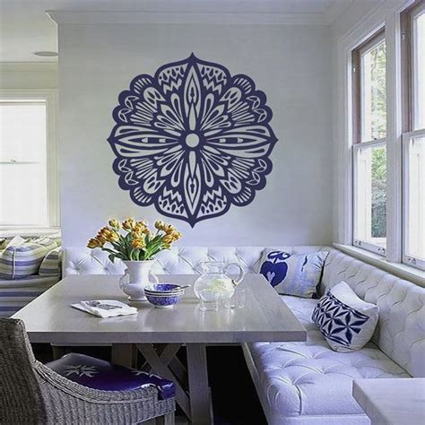 Mandala Wall Stickers Decals Indian Pattern Yoga Oum Om Sign Decal