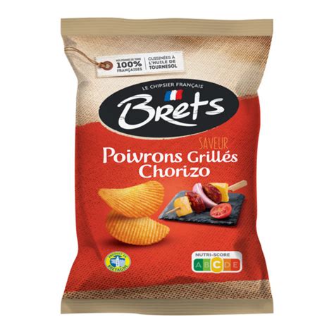 Brets Chips Roasted Peppers Chorizo 125g Snackje