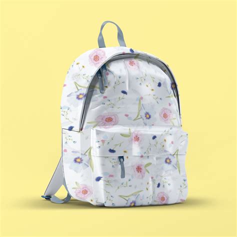 BP01003 - Patterned Flower Backpack Customized Allover Printed Backpack ...