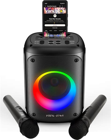 Jyx Karaoke Machine With Wireless Mics Pink Karaoke Speaker With