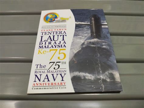 Coin Card The Th Royal Malaysian Navy Anniversary Tentera Laut Diraja