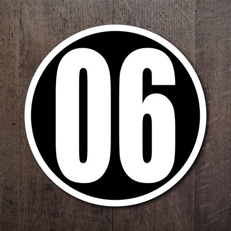 circle racing number decal set  outline redline designtv