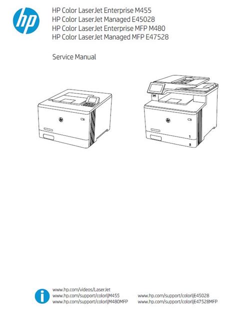 HP Color LaserJet Enterprise M455 MFP M480 LaserJet Managed E45028 MFP