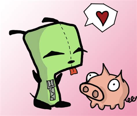 Gir And Piggy by Hugzie on DeviantArt