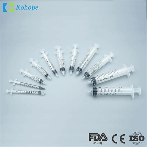 Medical Disposable Syringe Parts Syringe With Needle Or Without