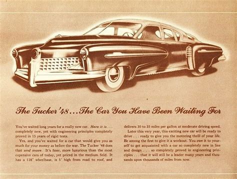 The Tucker 48 The Car You Have Been Waiting For Antique Cars