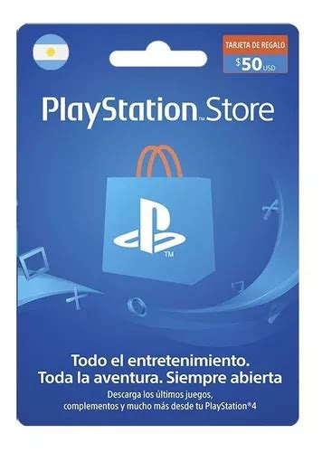 Tarjeta Psn Card 50 Usd Arg Playstation Network Digital MercadoLibre