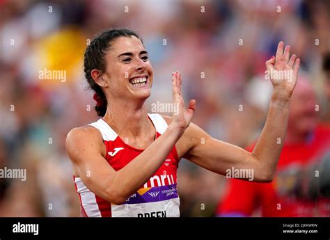 Wales Olivia Breen Celebrates After Winning The Womens T3738 100m