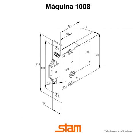 Fechadura Tetra Externa Inox Encartelado Loja Stam