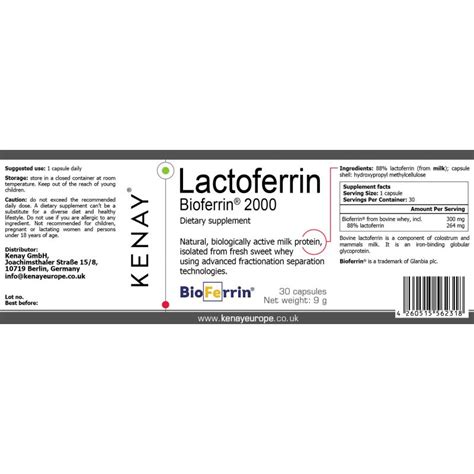 Lactoferrina BioFerrin 2000