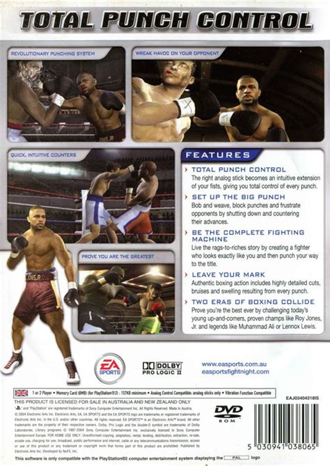 Fight Night 2004 2004 Playstation 2 Box Cover Art Mobygames