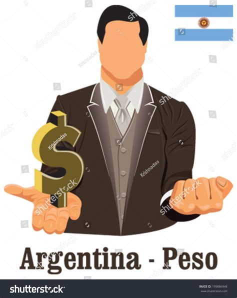 Argentina National Currency Argentine Peso Symbol Stock Vector (Royalty ...