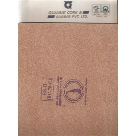 GR II Rubberized Cork Sheet Rectangular At Rs 100 Piece In Umbergaon