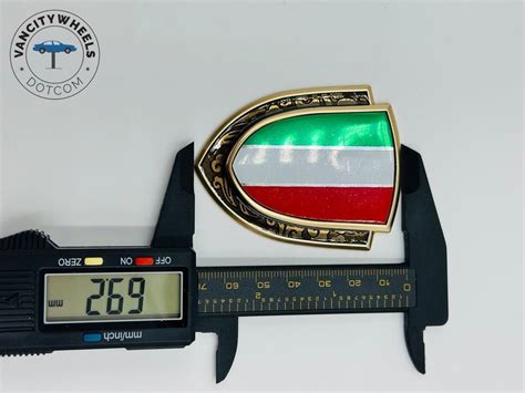 D Metal Italy Italian Flag Car Trunk Window Side Emblem Badge Decal