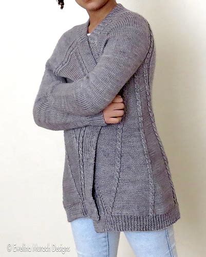 Ravelry Cable Stayed Cardigan Pattern By Ewelina Murach