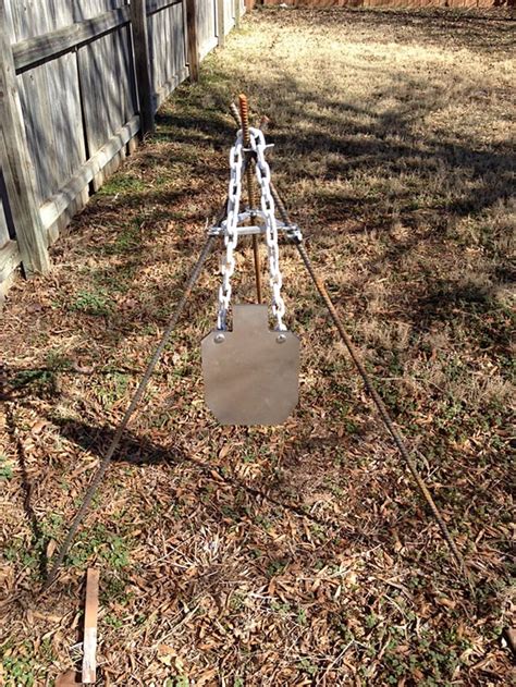 Diy Steel Target Stands Using Rebar And Turnbuckles 5 Photos