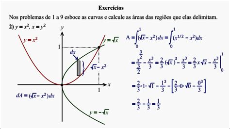 Cálculo 1 Aplicações Da Integração Aula 02 Youtube