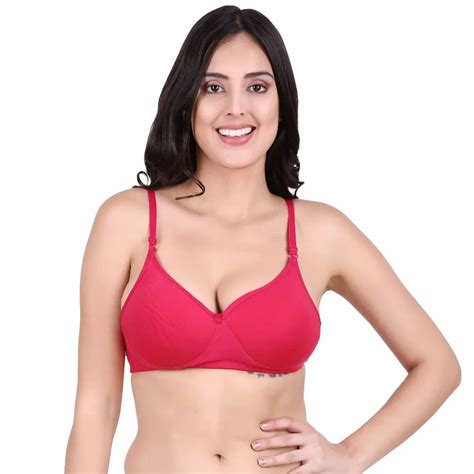 Spun Plain Ladies Pink Padded Bra Size 28 40 At Rs 100 Piece In New