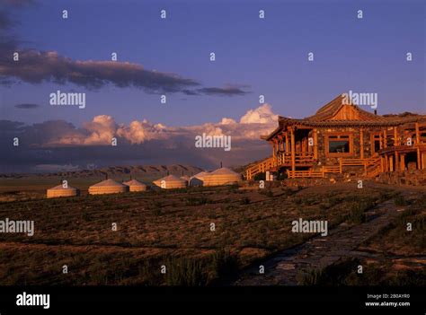 Mongolia Gobi Desert Near Dalanzadgad Grasslands Steppes Three