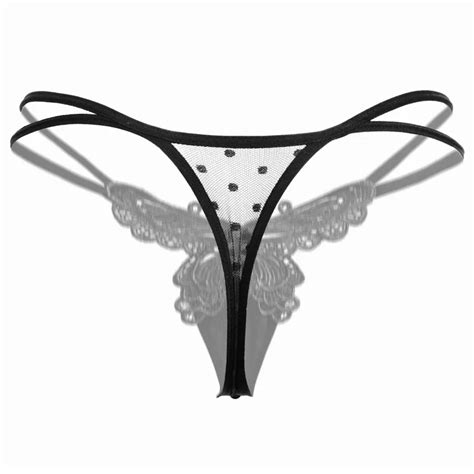 Transparent Lace G Strings And Thongs Set Sexy Crotchless Lace Panties For Erotic Lingerie And