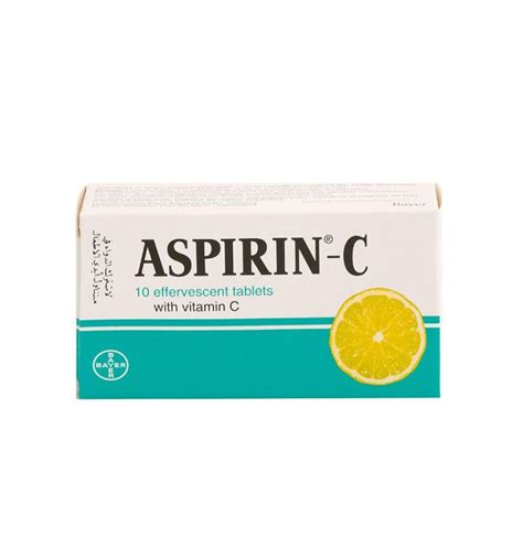 Aspirin C 10 Effervescent Tablets With Vitamin C From SuperMart Ae