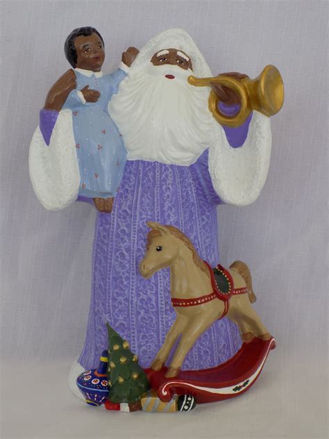 Blackafrican American Santa Etsy Black African American African