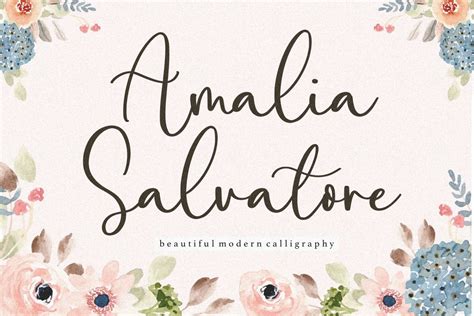 Descargar Fuente Amalia Salvatore Calligraphy Script Gratis En Ifont