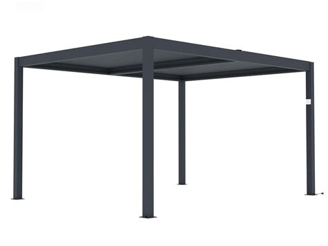 Pergola autoportante électrique aluminium lames orientables 12 m²