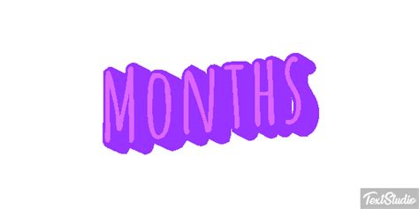 Months Word Animated  Logo Designs