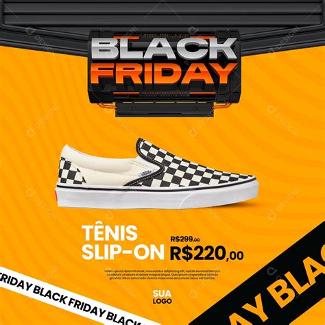 Black Friday Tênis Slip On 220 00 Lojas de Calçados Social Media PSD