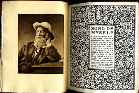 Song Of Myself By Walt Whitman The Roycrofters 1906 Flickr