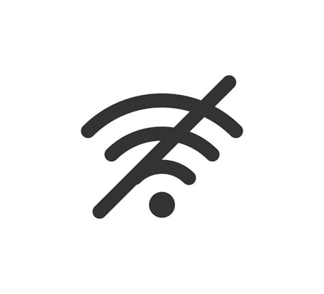 Failure Wifi Icon Offline Symbol No Internet Connection Icon Simple