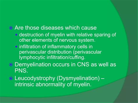 Demyelinating diseases | PPT