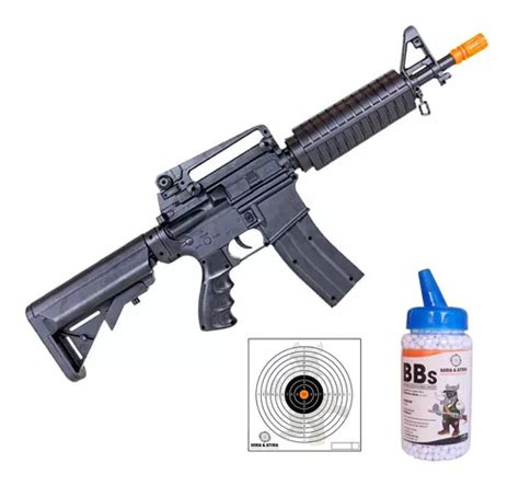 Rifle De Airsoft Vg M4a1 8918 Spring Mola 6mm Alvo Bbs Frete grátis