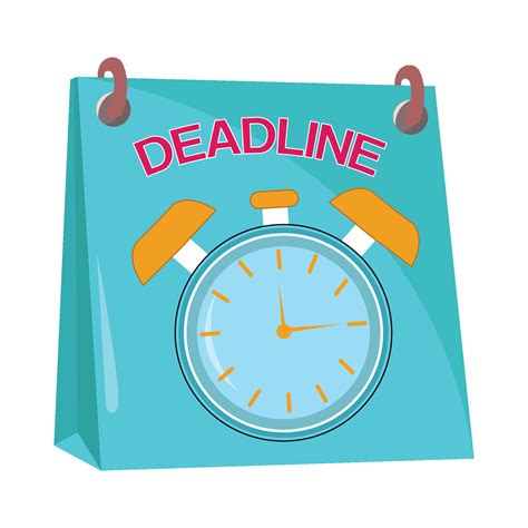 deadline calendar illustration  vector art  vecteezy