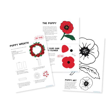 ANZAC Poppy Art Activity - Download – TeacherTalk