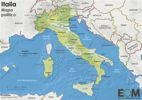 Mapa Politico Da Italia Atual