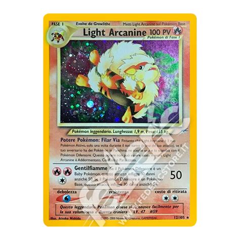 Light Arcanine Holo Unlimited It Mint Federicstore