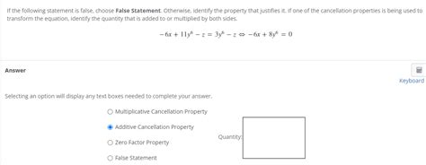 Solved If The Following Statement Is False Choose False Chegg