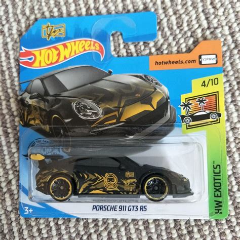 Hot Wheels Porsche Gt Rs Black Hw Exotics Perfect Etsy Canada