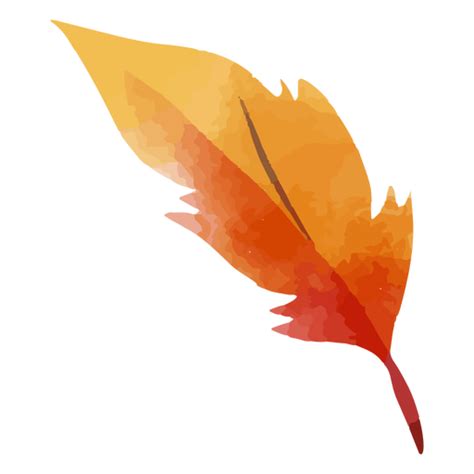 Beautiful Fall Leaf Watercolor PNG & SVG Design For T-Shirts