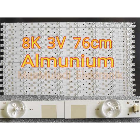 Jual Lampu LED Backlight TV 8K 3V 76cm 39 40 42 43 Inch Universal 8