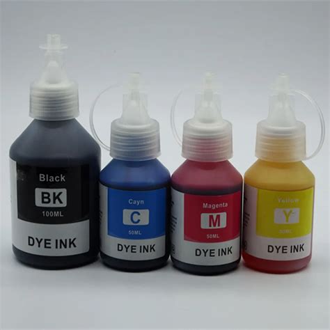 4 Pcs Refill Dye Ink Special Ink Kit For Brother DCP T500W DCP T700W DCP T800W DCPT300 DCPT500W ...