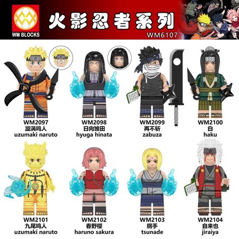 Naruto Lego Hyuga Hinata Haruno Sakura Uchiha Sasuke Uzumaki Naruto