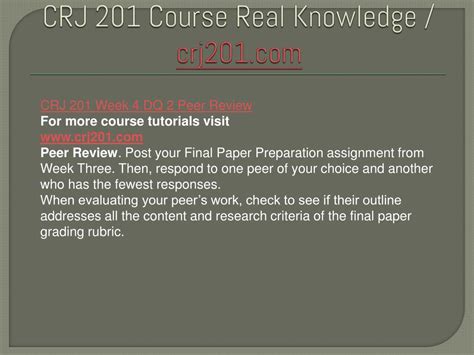 Ppt Crj Course Real Knowledge Crj Dotcom Powerpoint