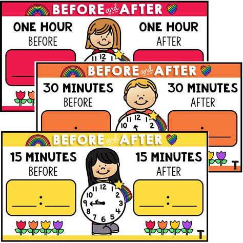 Telling Time Task Cards Before And After Staging Top Teacher