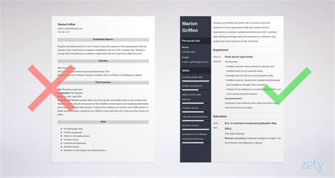 Resume For A Part Time Job Template And How To Write