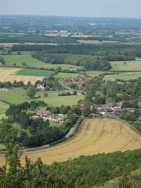 On Ditchling Beacon In The South Of England Looking Out Over I Think