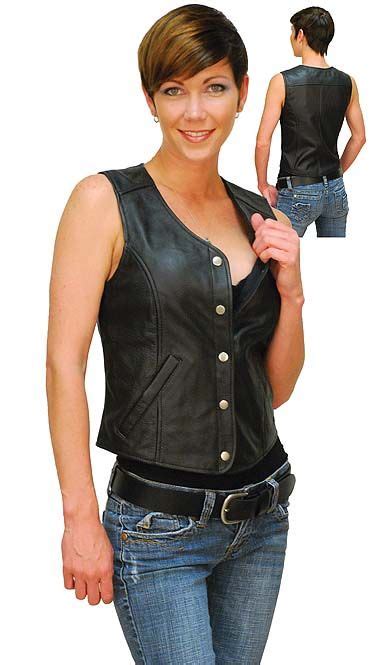 Timeless Womens Leather Vest